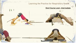 Learning the Practice for Respiratory Health. (Short Course; Level: Intermediate)