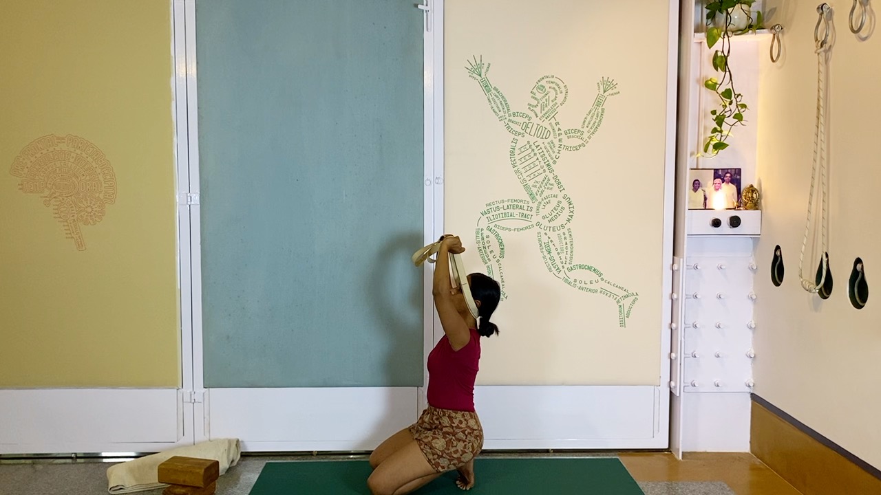 Supported Back Arches: Ekapada Viparita Dandasana on Chair - Image 10