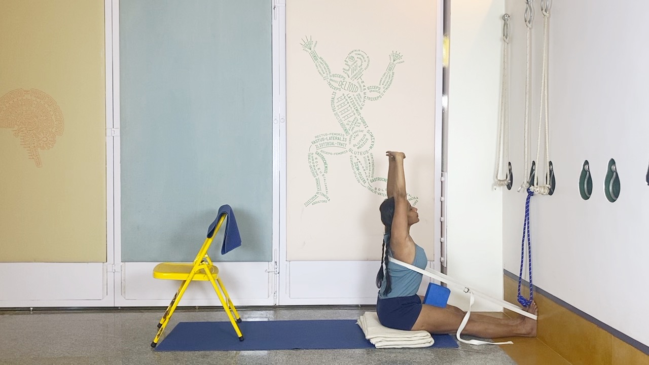 Dandasana Part2: Taking the L-Shape Upside Down to Connect Arms, Legs, Spine and Abdomen - Image 3