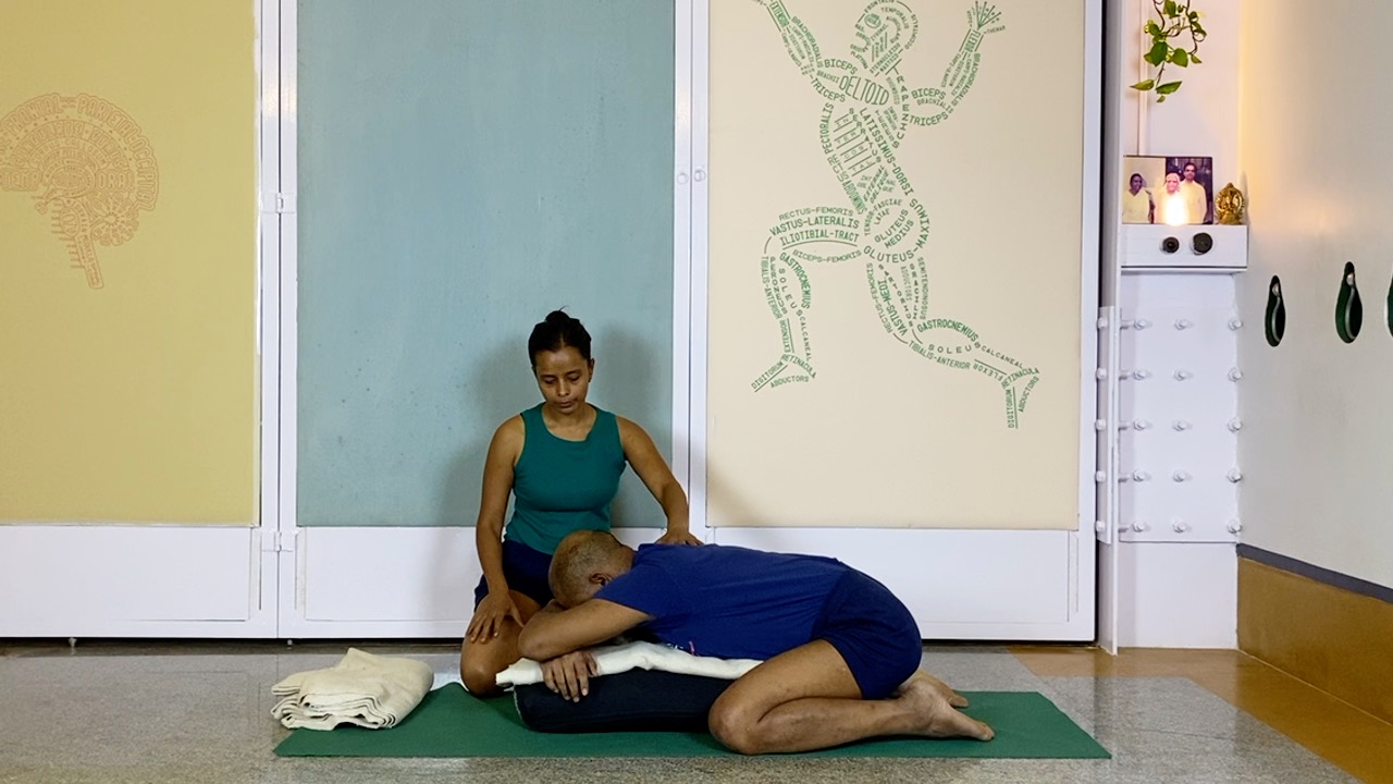 Extending Forwards and Backwards from Seated Virasana: Adhomukha and Supta Virasana Ending with Breath-work - Image 2