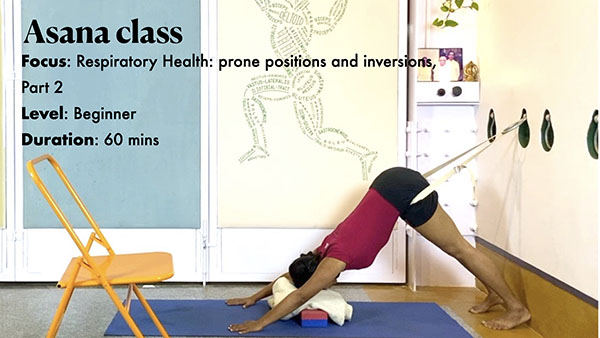 Learning the Practice for Respiratory Health, Part2 for Beginners: Arms/ Shoulder Actions and Inversions