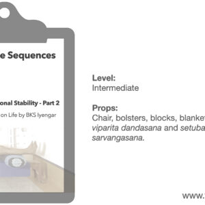 Emotional stability practice from Light on Life; pt2of3